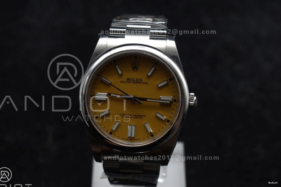 Oyster Dial 1:1 41mm 124300 Clean Best Edition 904L Yellow Steel MultiPurpose 937 VR Perpetual 0718